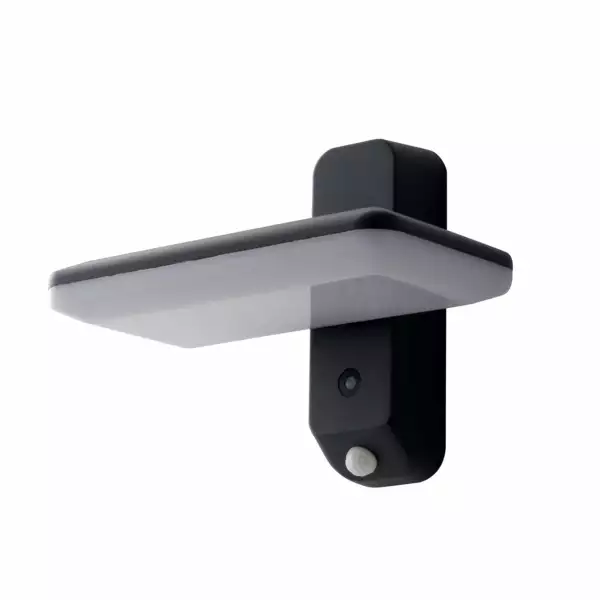 INTEC Applique solaire LED ARGO anthracite avec détecteur de mouvement et crépusculaire (Éclairage solaire LED)