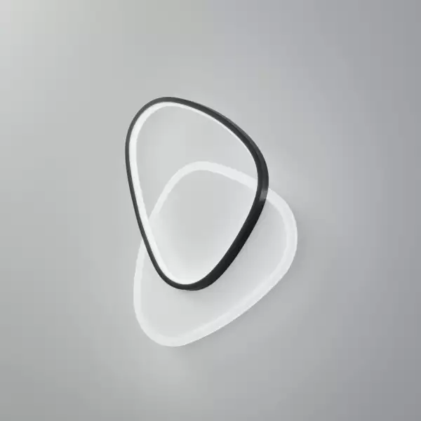 Plafonnier LED rond AYRTON en aluminium noir avec fonction CCT 42W – Image 2