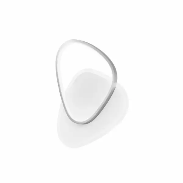LUCE AMBIENTE E DESIGN Plafonnier LED rond AYRTON en aluminium nickelé avec fonction CCT 42W (Plafonnier / Éclairage intérieur LED)