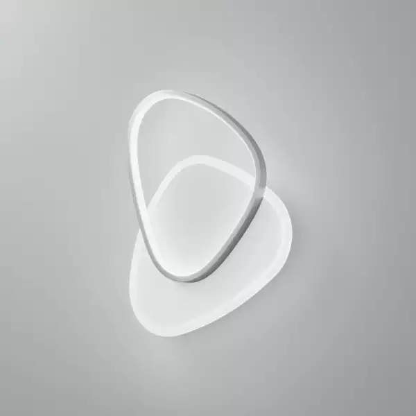 Plafonnier LED rond AYRTON en aluminium nickelé avec fonction CCT 42W – Image 2