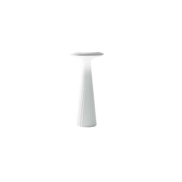 INTEC Lampe LED d'extérieur rechargeable blanche BRIO avec variateur et lumière chaude 3000K (Lampes rechargeables extérieures / Éclairage extérieur LED)