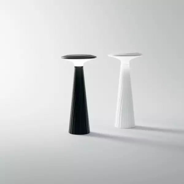 Lampe LED d'extérieur rechargeable blanche BRIO avec variateur et lumière chaude 3000K – Image 2