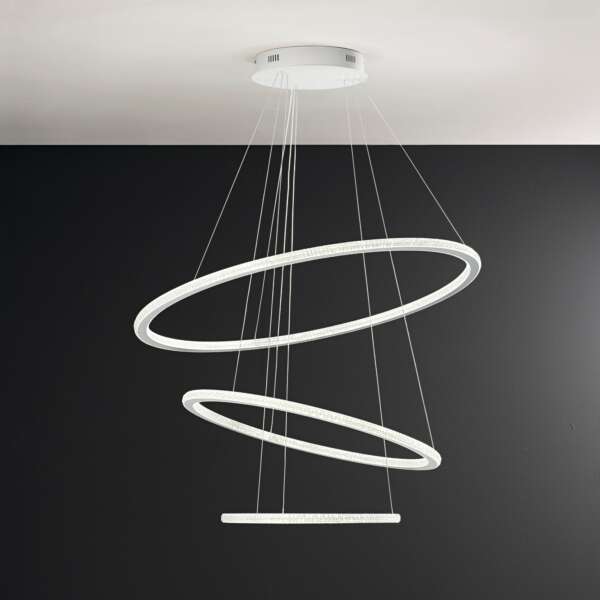 Bryant suspension LED à trois diffuseurs diamant 87W 4000K (lumière naturelle) – Image 3