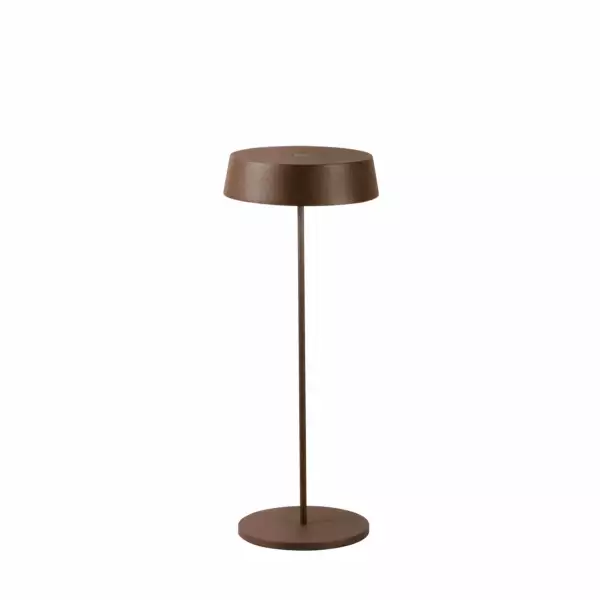 INTEC Lampe LED d'extérieur rechargeable cocktail en métal bronze avec variateur tactile (Lampes rechargeables extérieures / Éclairage extérieur LED)