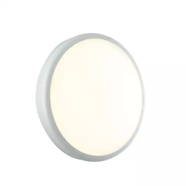 INTEC Plafonnier LED rond blanc EVER 30W 4000K avec détecteur de mouvement 30 cm (Plafonniers étanches / Éclairage extérieur LED)