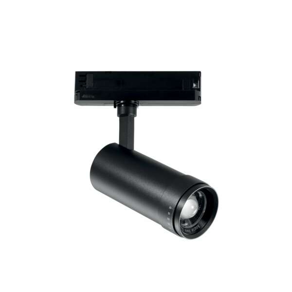 INTEC Luminaire sur rail LED EXPLORER, noir, lumière chaude 3000K (Spot LED sur rails / Éclairage intérieur LED)