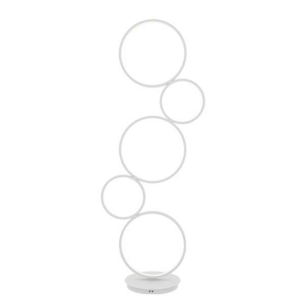 LUCE AMBIENTE E DESIGN Lampadaire FREDY en aluminium blanc et silicone 60W avec fonction CCT (Lampadaires / Éclairage décoratif)