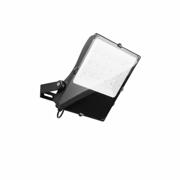 INTEC Projecteur GIOVE en aluminium noir 200W 32000 lumen 6000K IP66 hermétique et résistant à l'eau. Adapté aux environnements extérieurs (Projecteur LED / Éclairage extérieur LED)