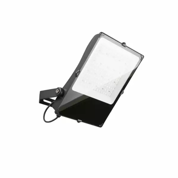 INTEC Projecteur GIOVE en aluminium noir 300W 47000 lumen 6000K IP66 hermétique et résistant à l'eau. Adapté aux environnements extérieurs (Projecteur LED / Éclairage extérieur LED)
