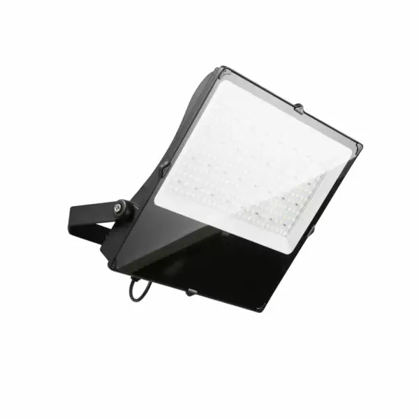 INTEC Projecteur GIOVE en aluminium noir 400W 66000 lumen 6000K IP66 hermétique et résistant à l'eau. Adapté aux environnements extérieurs (Projecteur LED / Éclairage extérieur LED)