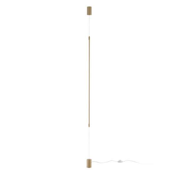 LUCE AMBIENTE E DESIGN Lampadaire suspension LED GRAVITY en métal doré 15W avec fonction CCT 120 cm (Lampadaires / Éclairage décoratif)