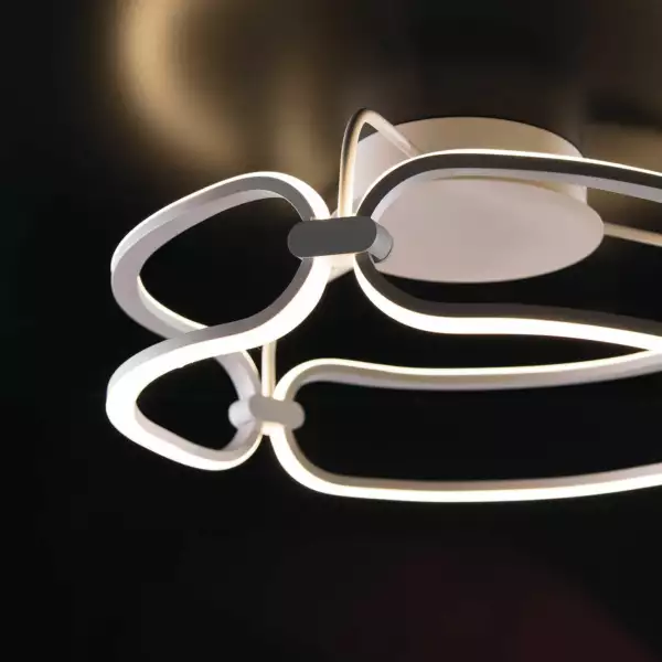 Plafonnier LED INFINITY blanc 33W 4000K (lumière naturelle) 45 cm – Image 2
