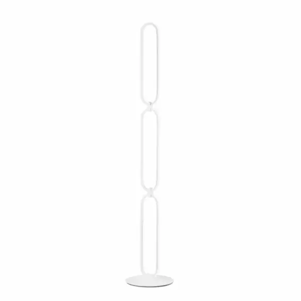 LUCE AMBIENTE E DESIGN Lampadaire LED INFINITY en aluminium blanc 30W 4000K (lumière naturelle) (Lampadaires / Éclairage décoratif)