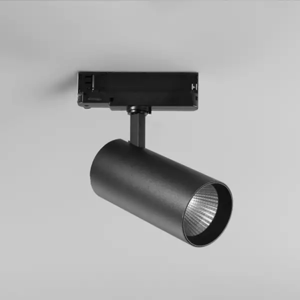 Phare LED jet avec adaptateur triphasé 40W en aluminium noir avec fonction CCT – Image 2
