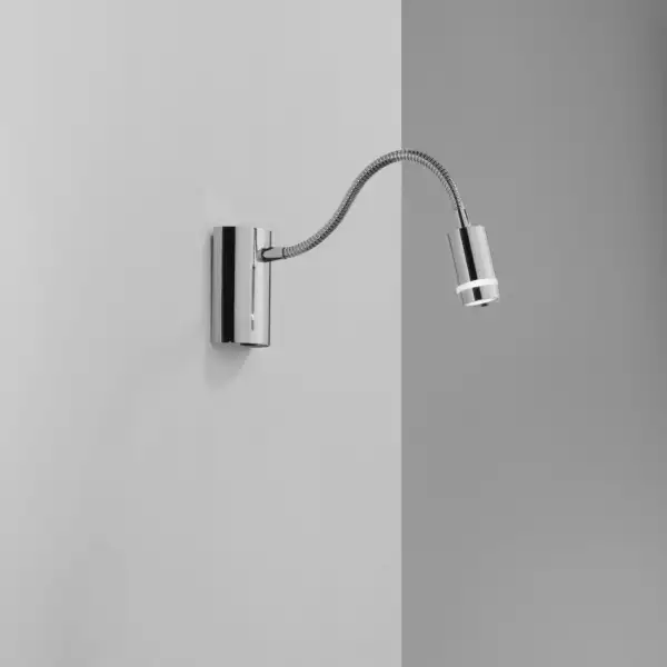 Applique LED KEPLER en métal chromé avec bras flexible 3W lumière chaude – Image 3