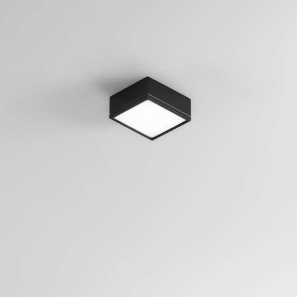 Plafonnier LED KLIO carré blanc 16W lumière naturelle 11 cm – Image 2