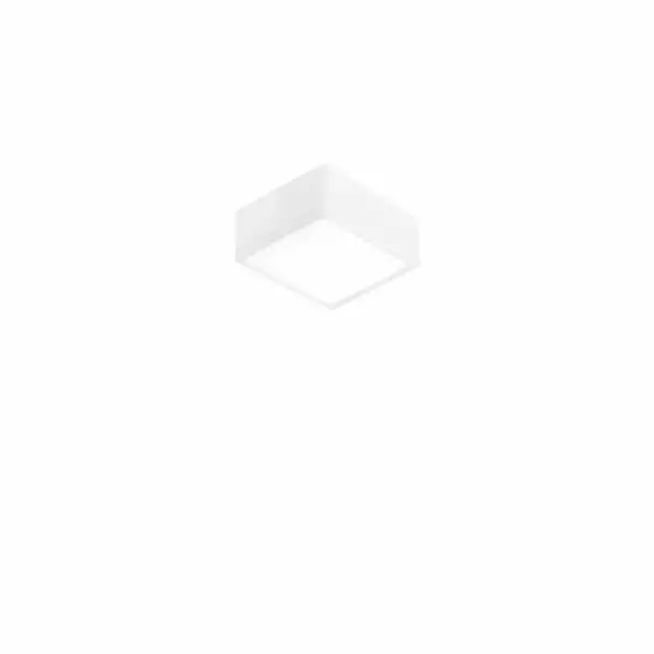 INTEC Plafonnier LED KLIO carré blanc 16W lumière naturelle 11 cm (Plafonnier / Éclairage intérieur LED)