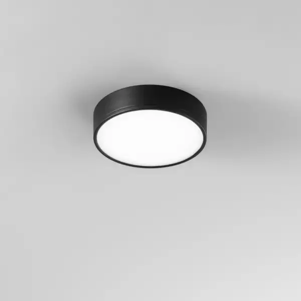 Plafonnier LED rond noir KLIO 36W 4000K (lumière naturelle) 21 cm – Image 2