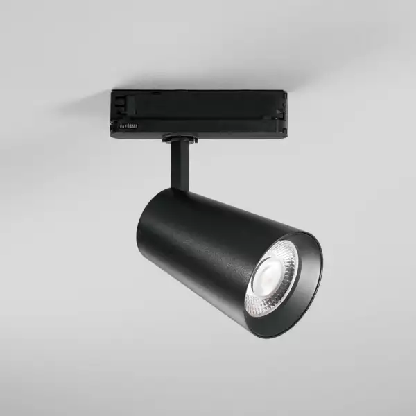 Phare LED KONE noir avec adaptateur triphasé 42W 4200 lumen 3000K (lumière chaude) – Image 2