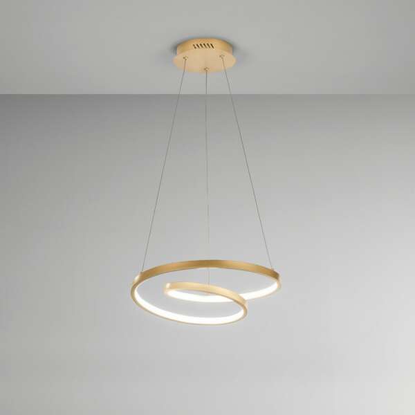 Suspension LED LIEVE 30W en aluminium doré avec interrupteur CCT 40 cm – Image 2