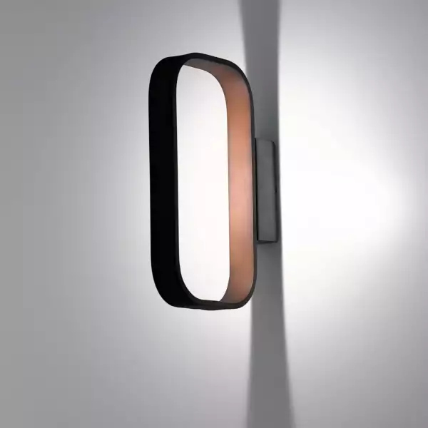 Applique LED moka en aluminium marron 5W 3000K (lumière chaude) – Image 3