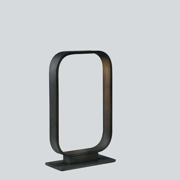 Lampe de table LED moka en aluminium marron 5W 3000K (lumière chaude) – Image 2