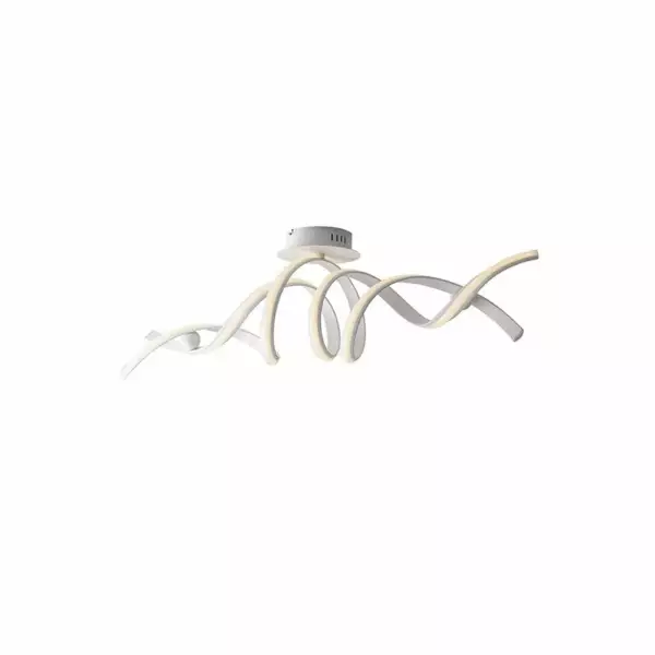 LUCE AMBIENTE E DESIGN Plafonnier LED MYSTRAL en aluminium blanc 38W 4000K (lumière naturelle) (Plafonnier / Éclairage intérieur LED)
