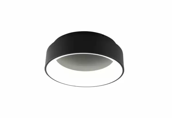 Plafonnier LED NOAH en aluminium noir 40W avec fonction CCT 45 cm – Image 2