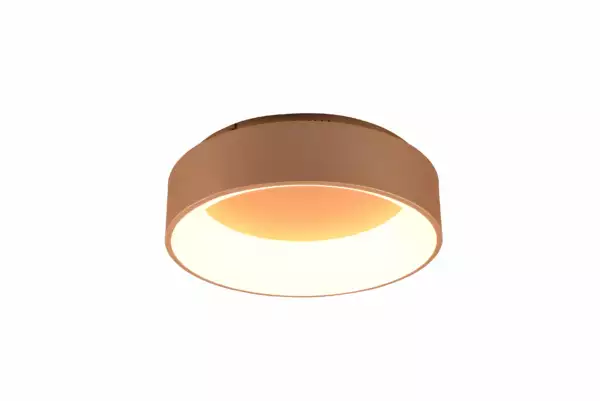 LUCE AMBIENTE E DESIGN Plafonnier LED NOAH en aluminium doré 40W avec fonction CCT 45 cm (Plafonnier / Éclairage intérieur LED)