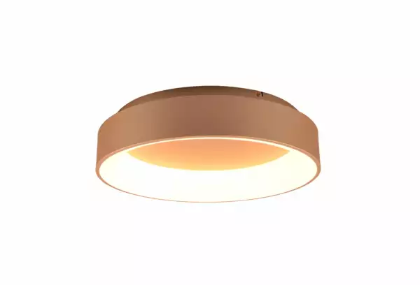 LUCE AMBIENTE E DESIGN Plafonnier LED NOAH en aluminium doré 60W avec fonction CCT 60 cm (Plafonnier / Éclairage intérieur LED)
