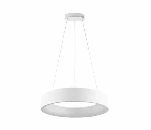 Lampe à suspension LED NOAH en aluminium blanc 60W avec fonction CCT 60 cm – Image 2