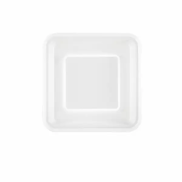 LUCE AMBIENTE E DESIGN Plafonnier LED carré NURAX en aluminium blanc 45W avec CCT 50 cm (Plafonnier / Éclairage intérieur LED)