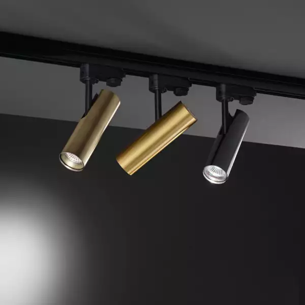 Phare LED ROCKET chromé avec adaptateur triphasé 7W 700 lumen 3000K (lumière chaude) – Image 3