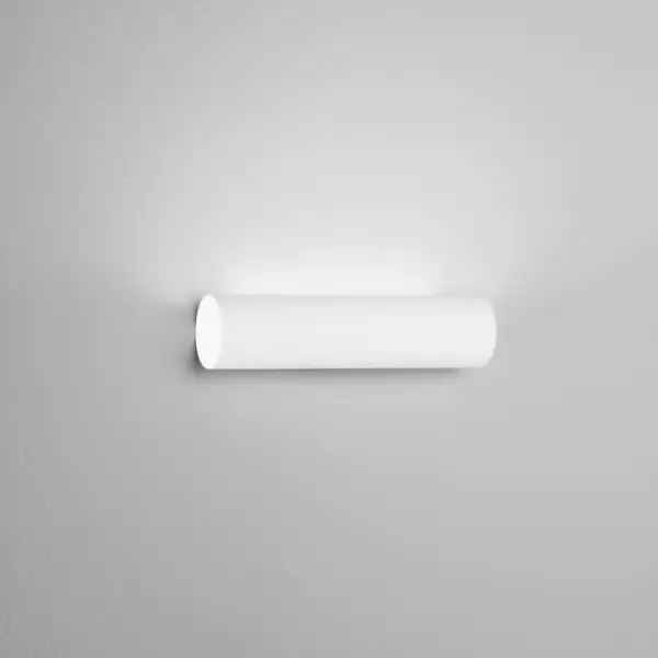 Applique LED roller en plâtre blanc à peindre 7W avec lumière chaude et naturelle – Image 2