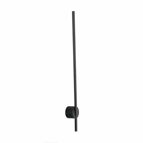 LUCE AMBIENTE E DESIGN Applique LED SHANGHAI en aluminium noir 9W 3000K (lumière chaude) (Applique murale / Éclairage intérieur LED)