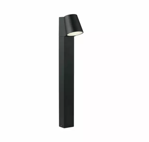 INTEC Borne d'extérieur LED SINTESI en aluminium noir 6W 4000K (lumière naturelle) (Bornes extérieures LED / Éclairage extérieur LED)