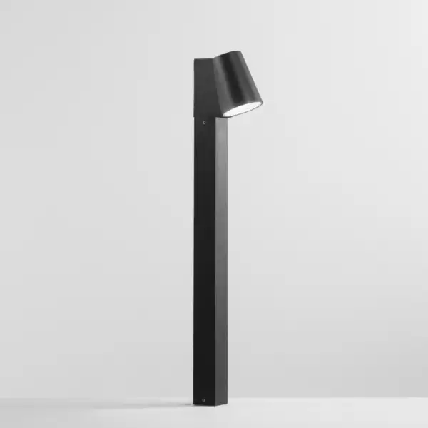 Borne d'extérieur LED SINTESI en aluminium noir 6W 4000K (lumière naturelle) – Image 2