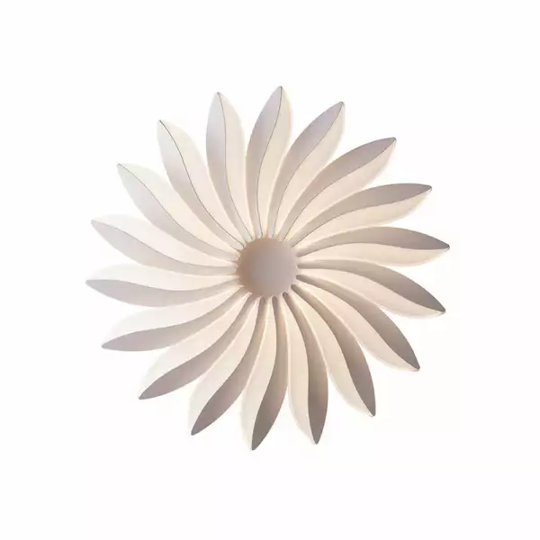 LUCE AMBIENTE E DESIGN Plafonnier LED sunrise en aluminium blanc avec diffuseur acrylique 90W 4000K (lumière naturelle) dimmable (Plafonnier / Éclairage intérieur LED)