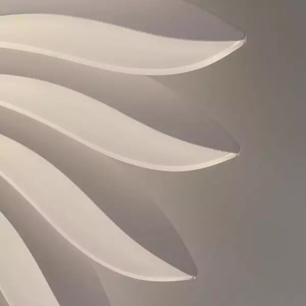Plafonnier LED sunrise en aluminium blanc avec diffuseur acrylique 90W 4000K (lumière naturelle) dimmable – Image 3