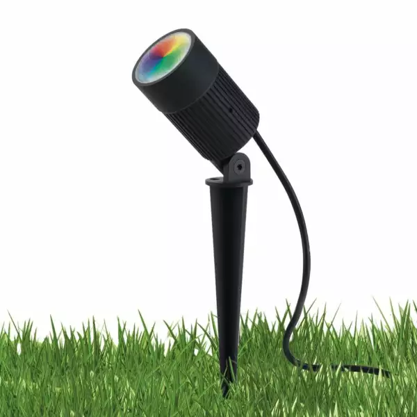 Projecteur LED noir target avec piquet 30W avec RGB + 4000K (lumière naturelle) – Image 2