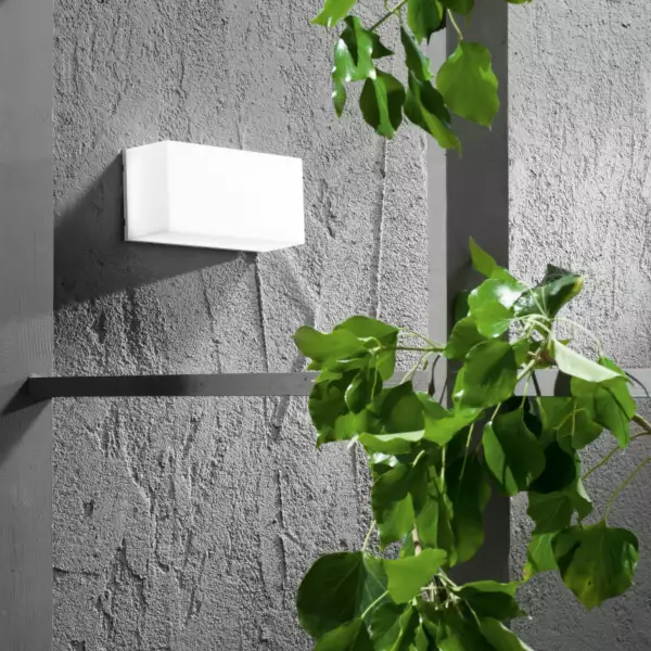 Plafonnier extérieur LED TOGO blanc rectangulaire 8 W avec interrupteur CCT 20 cm – Image 3