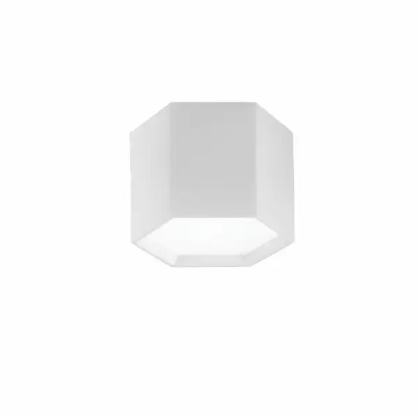 LUCE AMBIENTE E DESIGN Plafonnier LED VORTEX en plâtre blanc à peindre 12W avec interrupteur CCT (Plafonnier / Éclairage intérieur LED)