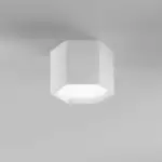 Plafonnier LED VORTEX en plâtre blanc à peindre 12W avec interrupteur CCT – Image 2