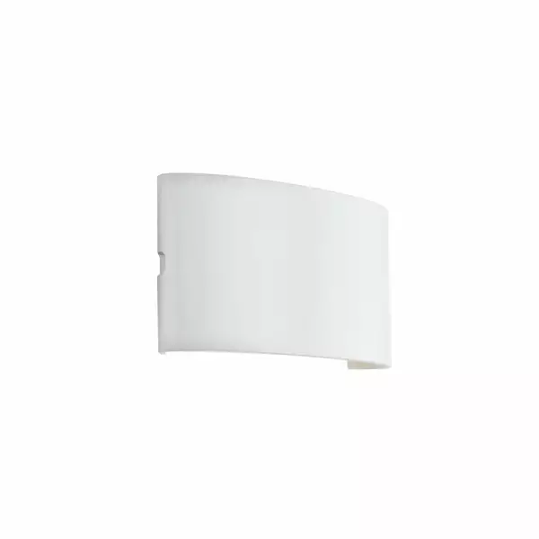 INTEC Applique murale d'extérieur LED blanche BEETLE avec lumière double émission 6W 4000K (Appliques extérieures / Éclairage extérieur LED)