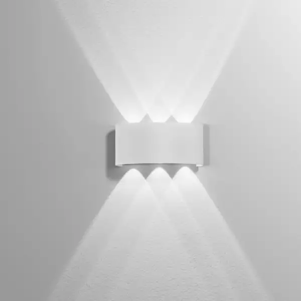 Applique murale d'extérieur LED blanche BEETLE avec lumière double émission 6W 4000K – Image 2