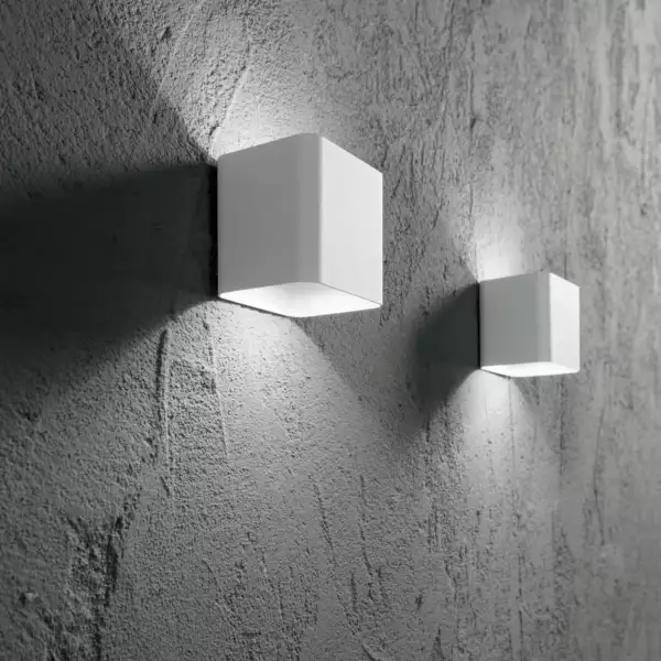 Applique murale LED d'extérieur BIOME en aluminium blanc 4000K (lumière naturelle) – Image 3
