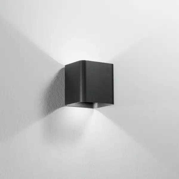 Applique d'extérieur LED BIOME en aluminium noir 4000K (lumière naturelle) – Image 2