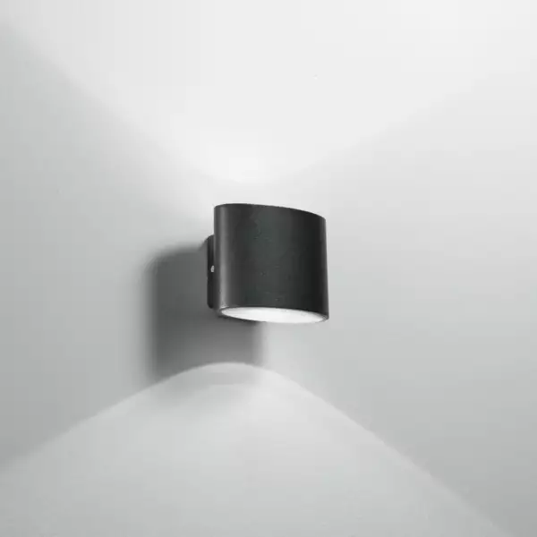 Applique d'extérieur LED BOXTER en aluminium noir 2x4W 4000K (lumière naturelle) – Image 2