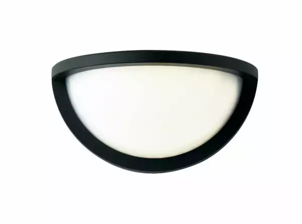 INTEC Applique murale extérieure LED angulaire noire DETROIT 10W 4000K (lumière naturelle) (Appliques extérieures / Éclairage extérieur LED)