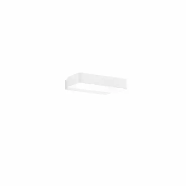 LUCE AMBIENTE E DESIGN Applique LED OMEGA en aluminium blanc 6W 4000K (lumière naturelle) (Applique murale / Éclairage intérieur LED)